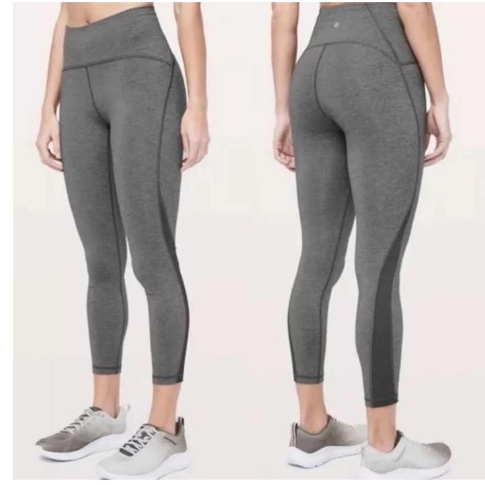 Lululemon athletica train times 7/8 pants “25” heathered black (first release)